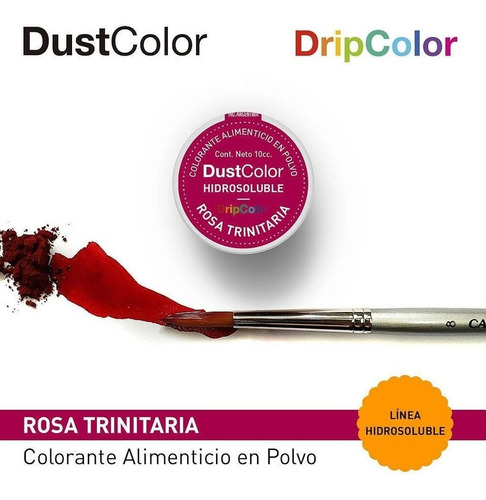 Colorante Comestible Hidrosoluble Rosa Trinitaria Dust Color