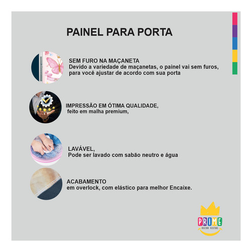 Capa De Porta Decoração Festa Junina Com Elástico 0,85x2,10m