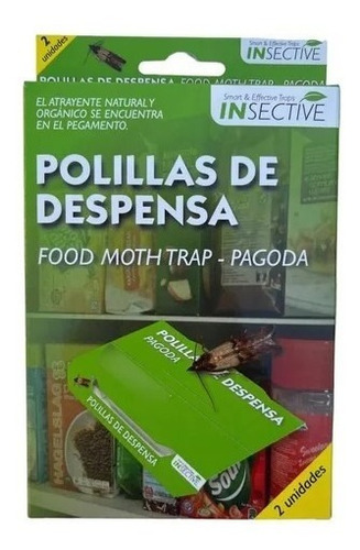 Insective Atrayente Pagamento Trampa Polillas Despensa Ultrasónico Repelente Ratones Plaga