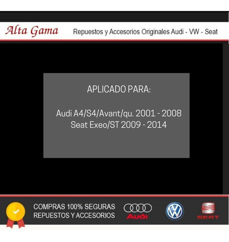 Imagen 7 de 9 de Filtro De Aire Kolbenschmidt Aleman Audi A4 2001 Al 2009