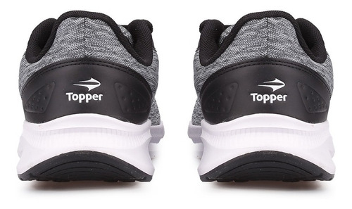 Imagen 5 de 7 de Zapatillas Topper Running Hombre Core Negro-gris-blanco Cli