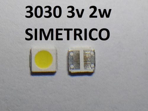 X 50 Un. Led Backlight Modelo 3030 3v Simetrico 