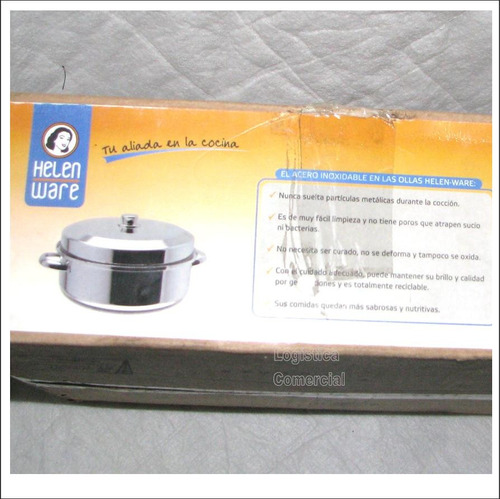 Olla Paellera Helen Ware Acero Inoxidable 6 Lts