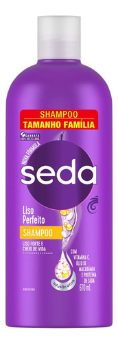 Kit C/ 2 Shampoo Liso Perfeito Tamanho Familia 670ml Seda