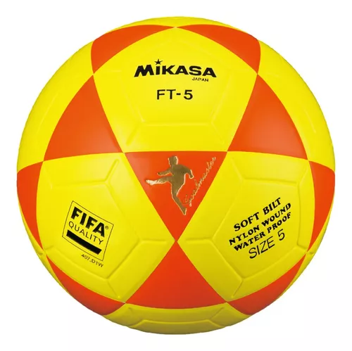 Bola de Futevôlei Mikasa FT-5 Amarela com Vermelho - HUPI