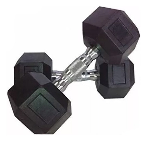 Mancuernas Par Hexagonal De 4 Kg Engomada - Distroflex