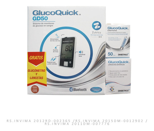 Oferta Glucometro Glucoquick Gd50+lancetas