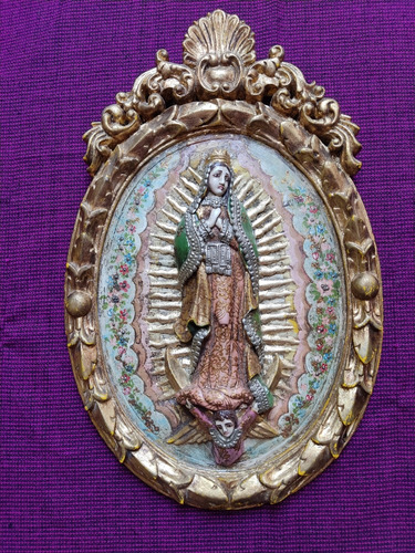 Retablo Antiguo Virgen De Guadalupe 