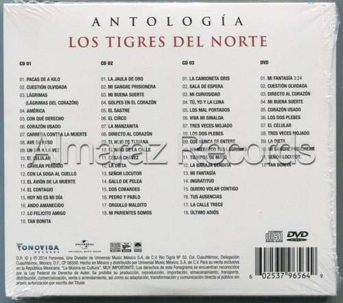 Los Tigres Del Norte Antologia 3cd Dvd Mercado Libre los tigres del norte antologia 3cd dvd