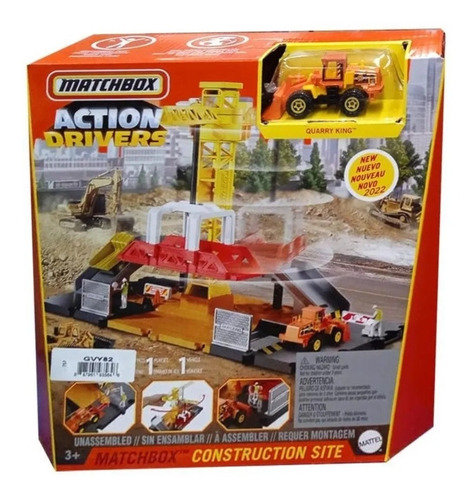 Match Box Action Drivers Construction Site 