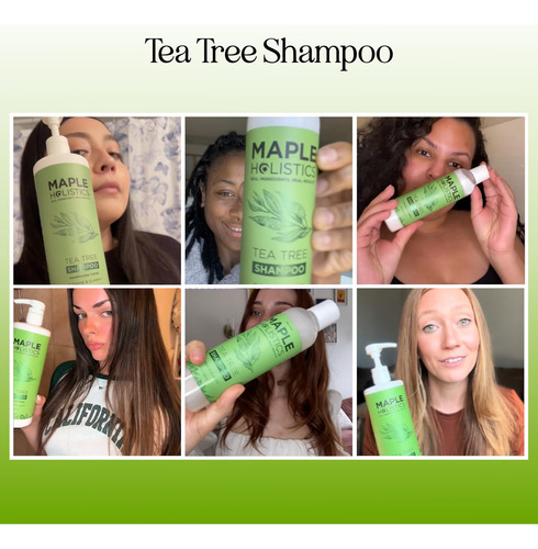 Shampoo Maple Holistics, Óleo De Melaleuca, 750 Ml, Sem Sulf