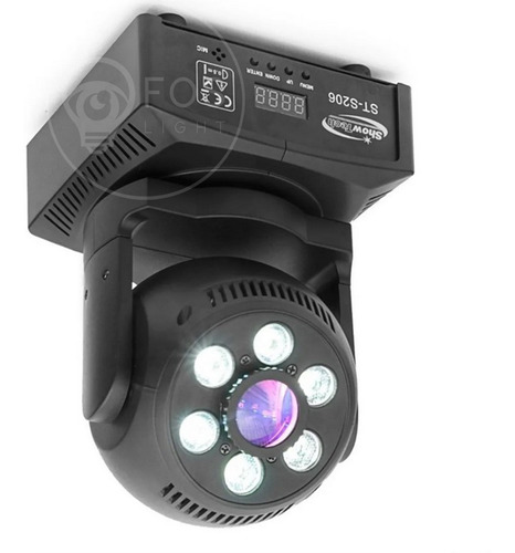 6x Mini Moving 2em1 88w Spot Led 40w Gobos + Wash 48w Dmx Dj