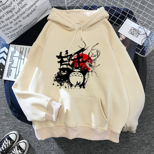 Blusa Moletom Canguru Anime Totoro Harajuku Mangá Japão Md18