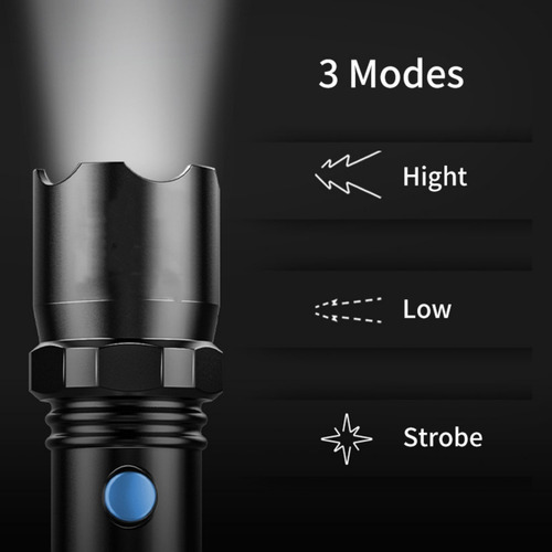 Lanterna Led J, Lanterna Super Bright De 10000 Lúmens, 0331