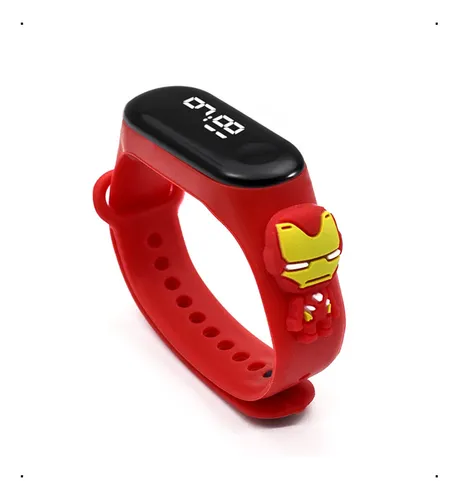 Reloj Digital Iron Man Avengers Disney Regalo Ni os Amor Ab3