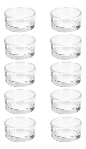 Vaso Para Velas De Cristal Tray Decor, 10 Unidades