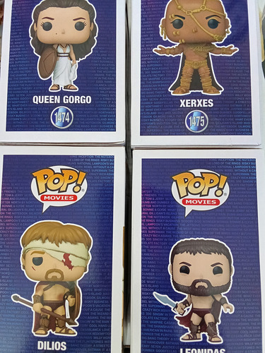 Funko Pop Movies 300 4 Pack: Xerxes, Leonidas, Dilios, Gorgo (Usado)