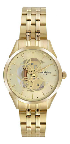 Relógio Dourado Feminino Mondaine 32526lpmvde1