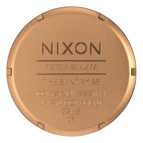 Reloj Nixon Sentry Ss A356 Bronce/negro 100 M Para Hombre
