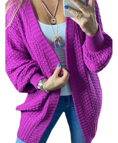 Casaquinh Kimono Cardigan Femi Blusa De Frio La Trico Sueter