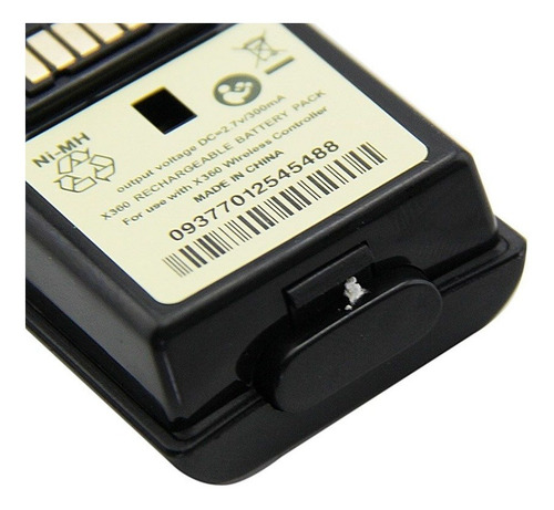Kit Carga Y Juega Bateria Y Cable Joystick Xbox 360 Negro