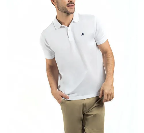 Chomba Hombre Oxford Polo Club Pique Pima Mars Blanco Env o gratis