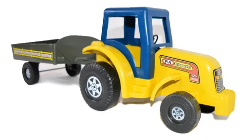 Tractor de juguete al por mayor con carros, kit de 41 cm con 5