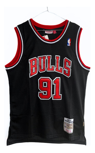 Camisa Jersey Nike Nba Importada Dennis Rodman Bulls Negra