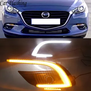 Mazda-3 2017+ Luz Diurna/tapa Neblinero Blanco/ámbar Axela