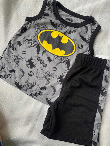 Conjunto De Niño Batman Short Y Franela