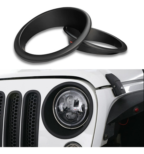 Cubierta Bisel Para Faro Delantero Jeep Jk Wrangler Inserto