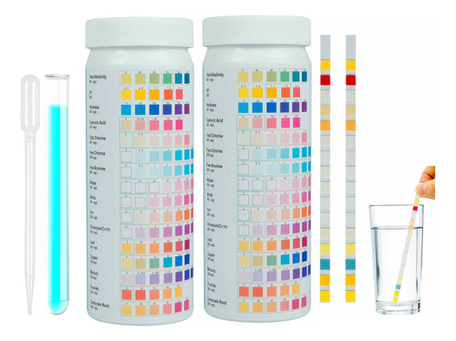 2×kit De Teste Água Potável Premium 16 Em 1, Para Água Potá