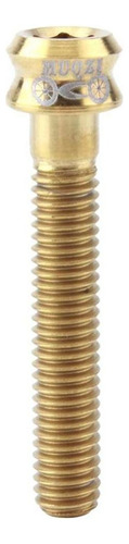 2 Tornillos De Titanio Para Columna De Bicicleta M6x35mm