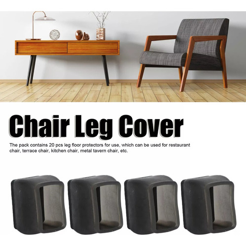 Protector De Suelo Para Patas De Silla Rectangular 20 Piezas