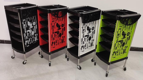 Imagen 2 de 7 de Carrito Auxiliar Para Peluquería, Barbería, Barbero