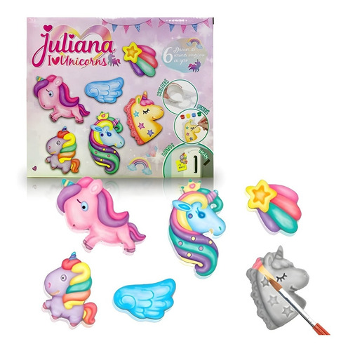 Juliana I Love Unicorns Yeso Pr,