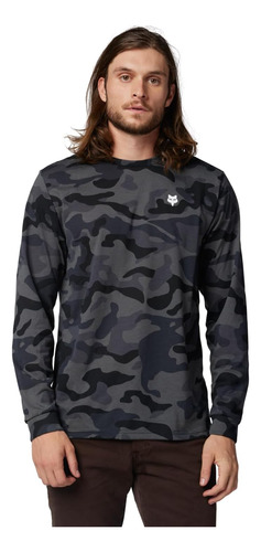 Fox Racing Camiseta Estándar Fox Head Ls Tech Para Hombre, C