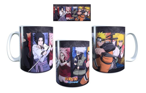 Mug Pocillo Anime Naruto Kakashi Sasuke Sakura Itachi Minato