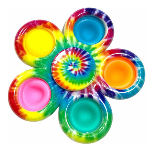 Juguete Plástico Ligero Fidget Spinner Antiestrés Con Pop It