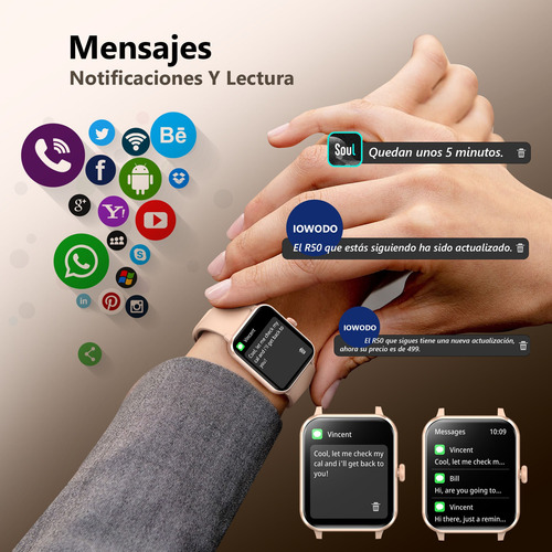 Reloj Smartwatch Inteligente Bluetooth Llamada Asistente Voz