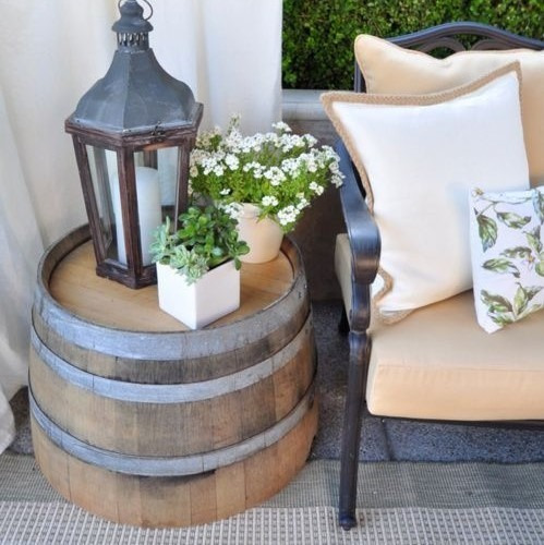 Mesa De Barrica De Madera Roble Francés