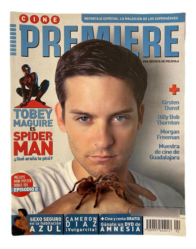 Revista Cine Premiere 92 Spiderman Hombre Araña Tobey Maguir