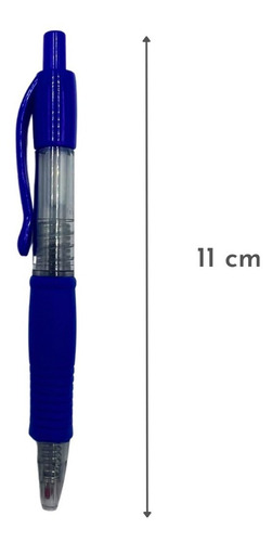 Imagen 2 de 8 de Pack 4 Lápiz Pasta Tinta Gel 0.7mm Azul, Negro Y Rojo