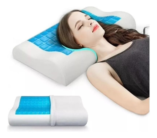 Almohada Ortopedica Viscoelastica Con Gel + Funda Original