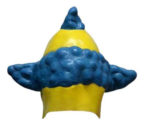 Mascara Del Payaso Krusty Los Simpson Color Amarillo/Azul