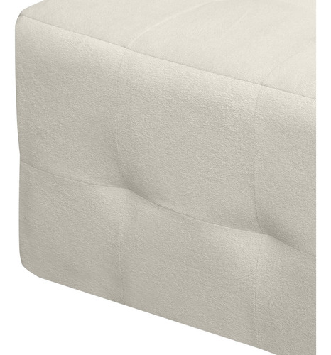 Puff Decorativo Sala De Estar Retangular 65cm Cores Variadas