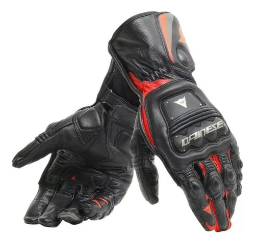 Guantes Steel Pro Externos Ngo/rjo Fluo Talla S Dainese