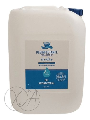 Antibacterial Galon 20 Litros Tapa Azul X 1 Pieza