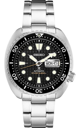 Seiko Srpe03 Prospex Reloj De Hombre Tono Plata 45mm Acero I
