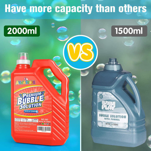 Recambios Burbujas 70 Oz Niños, Solución Burbujas Premezclad Color